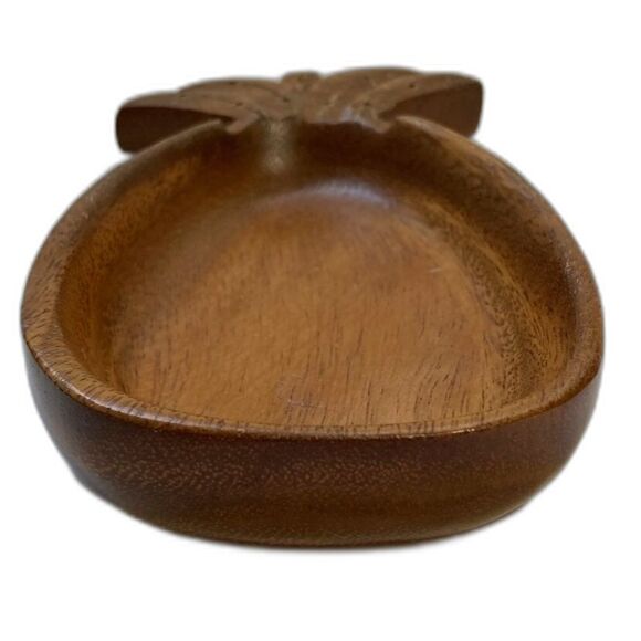 Monkey Pod Tray Pineapple Honolulu Waikiki Hawaii Bowl 9.25 x 4 inches - Picture 7 of 9